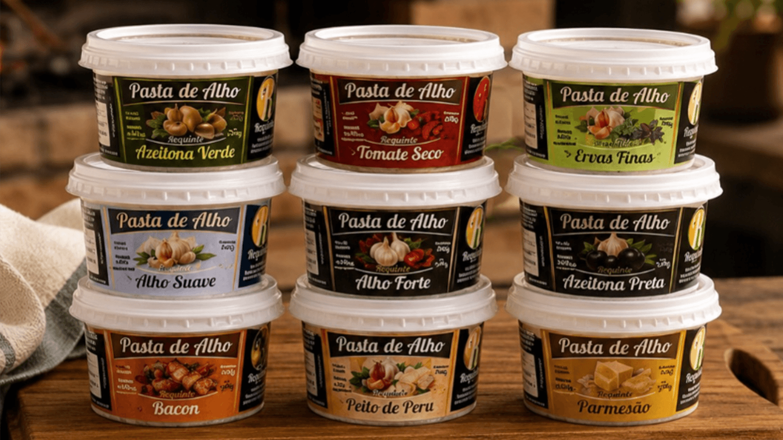 Pastas de alho da Requinte